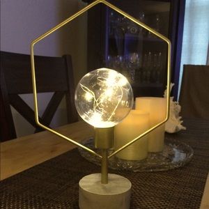 Battery Operated Shadeless Lamp